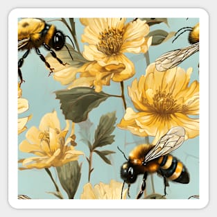 Honeycomb and Bee Pattern 7 Sticker